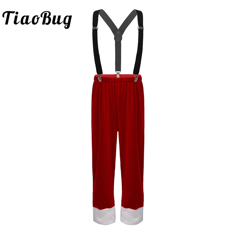 Kids Boys Christmas Costume Velvet Long Pants with Braces Suspender Children Holiday Party Santa Claus Elf Cosplay Xmas Clothes
Kids Boys Christmas Costume Velvet Long Pants with Braces Suspender Children Holiday Party Santa Claus Elf Cosplay Xmas Clothes