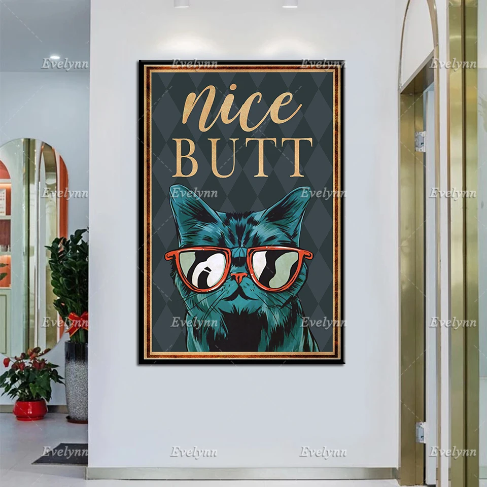 Cool Cat - Nice Butt Poster, Cat Canvas Print, Cat Lover Gift, Funny Kitty Print, Bathroom Wall Art, Home Decor Unique Gift
Cool Cat - Nice Butt Poster, Cat Canvas Print, Cat Lover Gift, Funny Kitty Print, Bathroom Wall Art, Home Decor Unique Gift