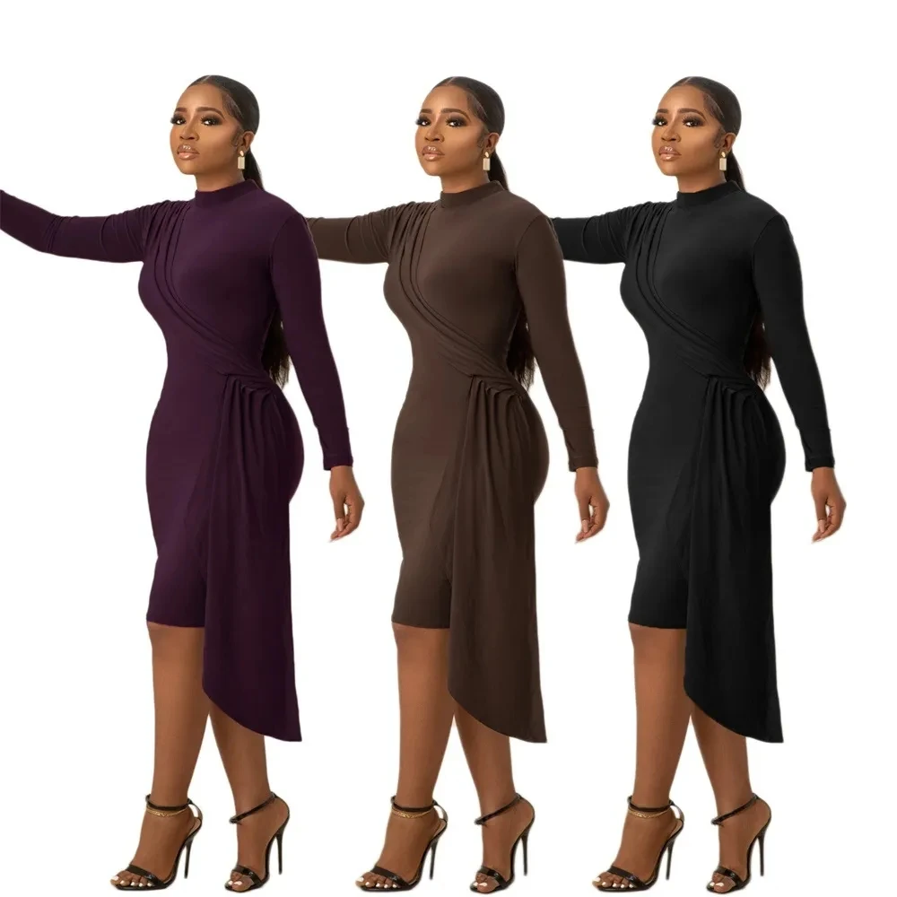 2021 Casual ladies long skirt autumn &winter casual tight irregular female long sexy dress long sleeve skirt for birthday party
2021 Casual ladies long skirt autumn &winter casual tight irregular female long sexy dress long sleeve skirt for birthday party