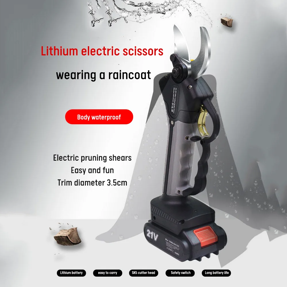 21V Electric Pruning Shears 35mm Pruning Shears Secateur Fruit Tree Bonsai Pruning Branch Cutter Garden Tools Lithium Battery
21V Electric Pruning Shears 35mm Pruning Shears Secateur Fruit Tree Bonsai Pruning Branch Cutter Garden Tools Lithium Battery