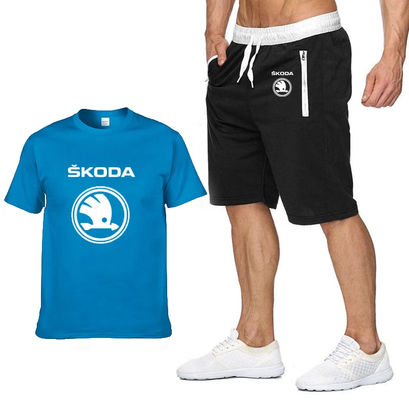 2020 Summer Men's short sleeve Skoda Car logo Printed high quality Cotton Fashion Casual T-Shirt+Pants Suit 2Pcs 
2020 Summer Men's short sleeve Skoda Car logo Printed high quality Cotton Fashion Casual T-Shirt+Pants Suit 2Pcs