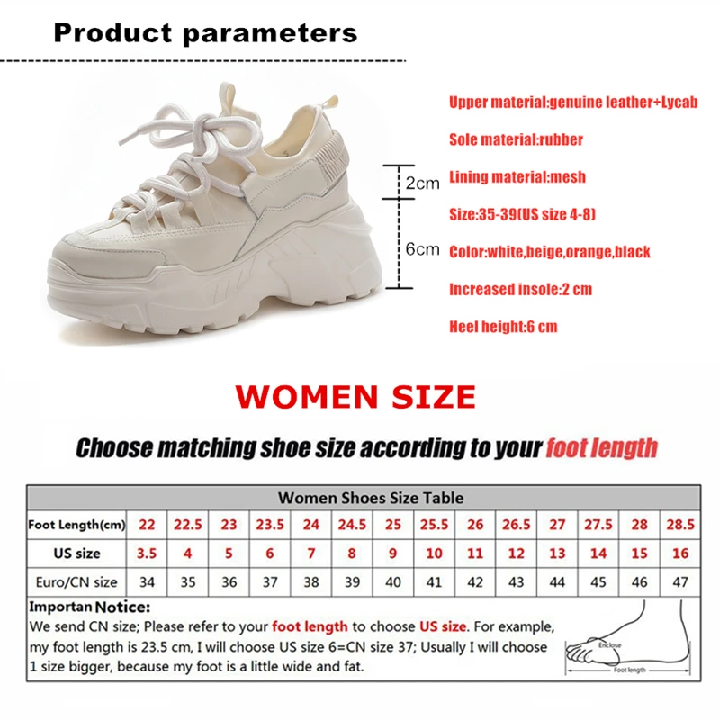 DONGNANFENG Women's Female Ladies Students Genuine Leather Lycab White Shoes Sneakers Platform Lace Up Increased Insole
DONGNANFENG Women's Female Ladies Students Genuine Leather Lycab White Shoes Sneakers Platform Lace Up Increased Insole