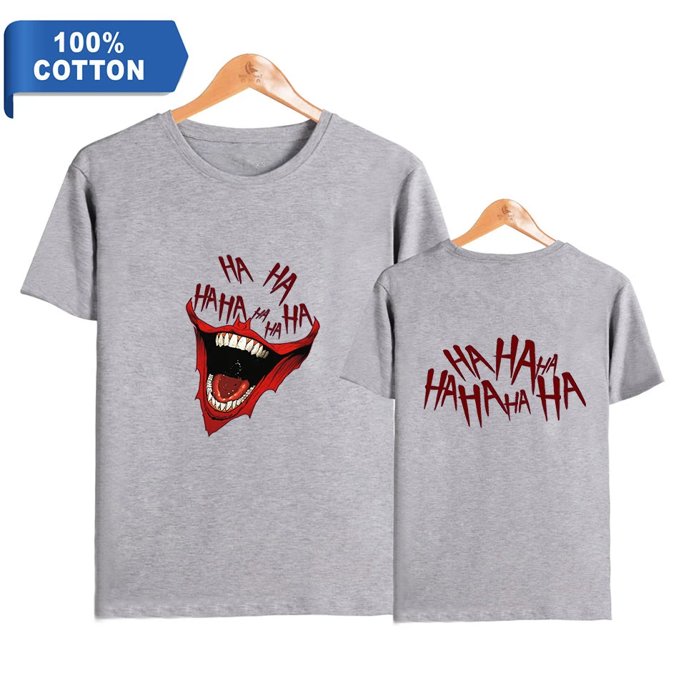 Футболка 2D Haha Joker с принтом, Свободный Повседневный Топ из 100% хлопка, с коротким рукавом, летняя одежда для мужчин и женщин
Футболка 2D Haha Joker с принтом, Свободный Повседневный Топ из 100% хлопка, с коротким рукавом, летняя одежда для мужчин и женщин