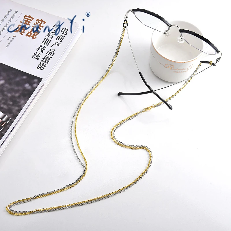 

Changyi 2021 Trend Women Mixed Sunglasses Chains Mask Rope Anti Slip Chain Jewelry Punk Metal Eyeglass Chains Party Gifts