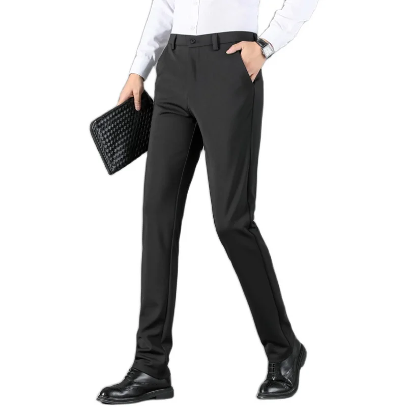 2021 fall/winter men's casual pants business fashion high-quality solid color elastic straight-leg pants/mid-waist men's pants
2021 fall/winter men's casual pants business fashion high-quality solid color elastic straight-leg pants/mid-waist men's pants