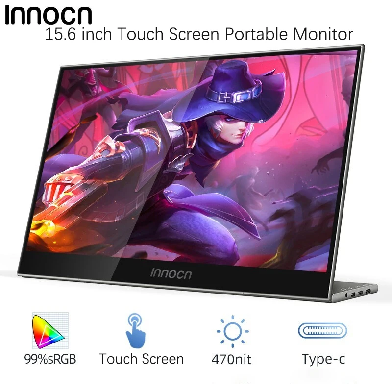 Portable Touch Monitor 15.6 Inch Screen 1080P Mobile Gaming sRGB 100% Color Gamut Wide and Fine Viewing Angle
Portable Touch Monitor 15.6 Inch Screen 1080P Mobile Gaming sRGB 100% Color Gamut Wide and Fine Viewing Angle