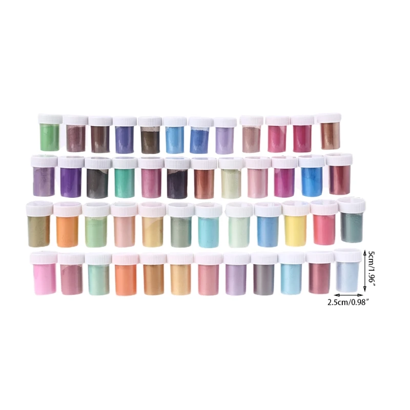 48/56 Colors Cosmetic Grade Pearlescent Natural Mica Mineral Powder Epoxy Resin Dye Pearl Pigment DIY Jewelry Crafts Making
48/56 Colors Cosmetic Grade Pearlescent Natural Mica Mineral Powder Epoxy Resin Dye Pearl Pigment DIY Jewelry Crafts Making