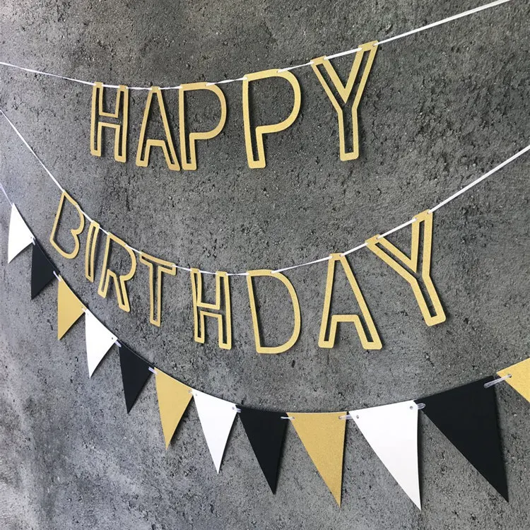 Happy Birthday Banner Golden Glitter Pull Flower Hollow Birthday Bunting Banner Hanging Party Decoration Confetti Pennant
Happy Birthday Banner Golden Glitter Pull Flower Hollow Birthday Bunting Banner Hanging Party Decoration Confetti Pennant