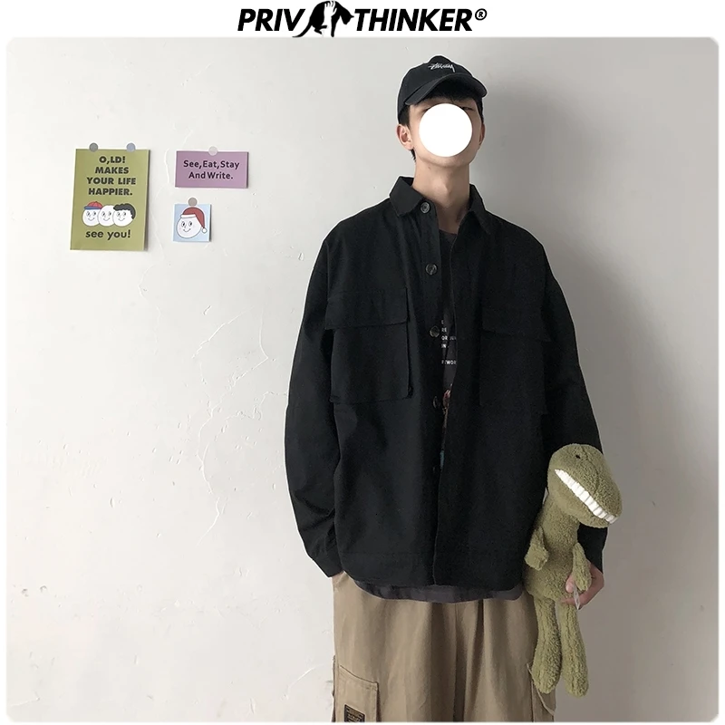 Privathinker Men Spring Black Casual Jackets 2020 Mens Hip Hop Fashion Loose Jacket Clothes Male Street-style Coats Oversized
Privathinker Men Spring Black Casual Jackets 2020 Mens Hip Hop Fashion Loose Jacket Clothes Male Street-style Coats Oversized