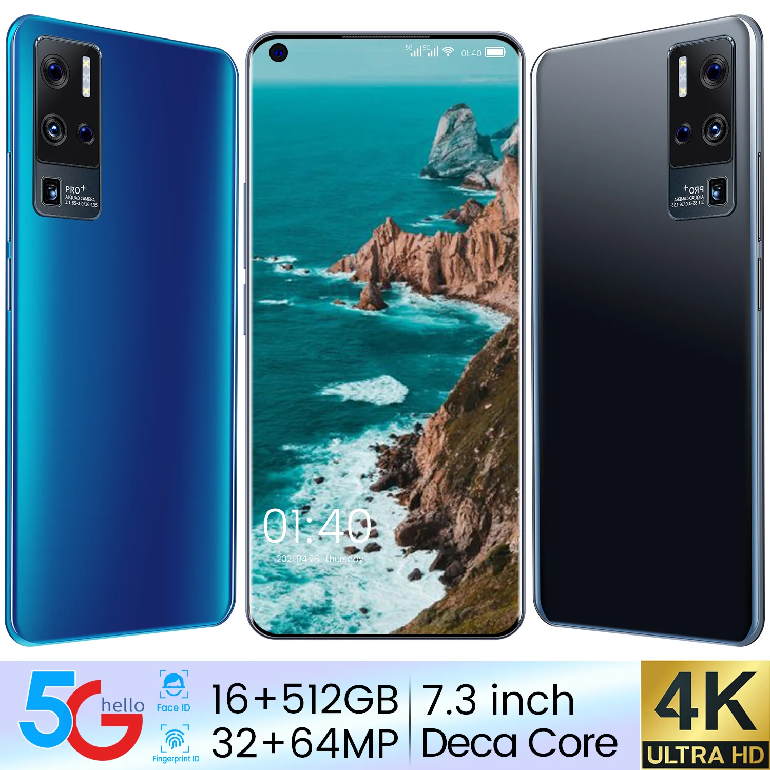 2021 Hot Sale Mobile Phone OnePro 9 Global Version 16GB 512GB Snapdragon 888 32MP 64MP Camera Face ID 6800mah Battery Deca Core
2021 Hot Sale Mobile Phone OnePro 9 Global Version 16GB 512GB Snapdragon 888 32MP 64MP Camera Face ID 6800mah Battery Deca Core