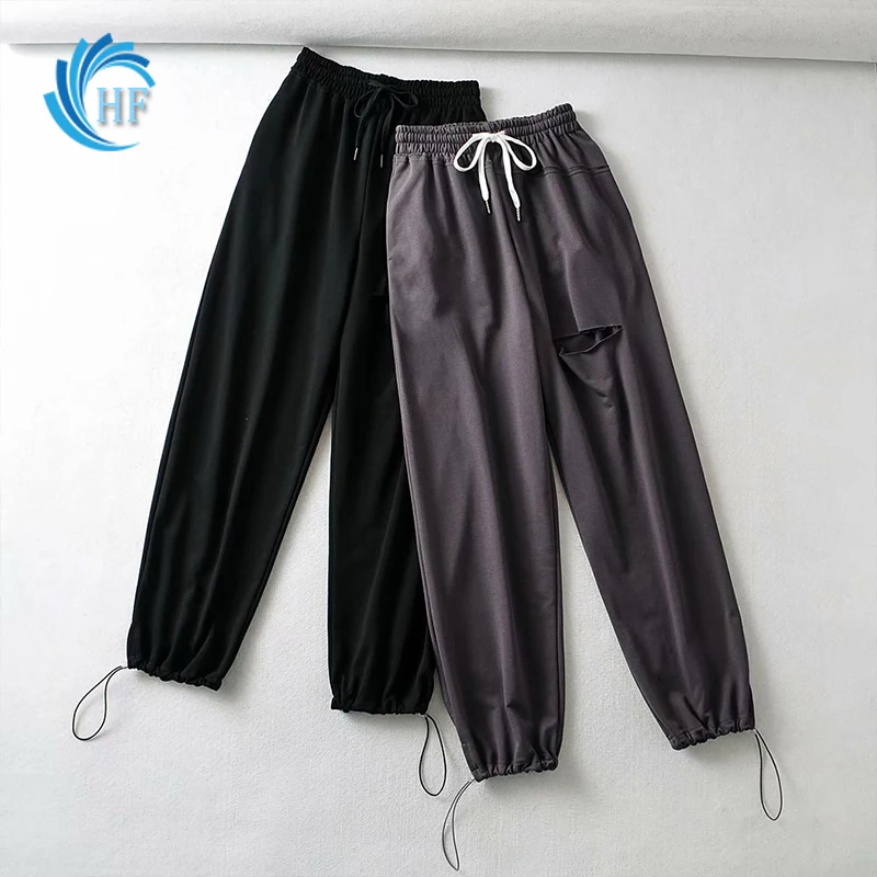 2021 New High waist Pantsuit Loose Pant Matching Autumn Pant 2-color Hole Pant Women Casual Pants Sweatpants Wide Leg Solid Pant
2021 New High waist Pantsuit Loose Pant Matching Autumn Pant 2-color Hole Pant Women Casual Pants Sweatpants Wide Leg Solid Pant