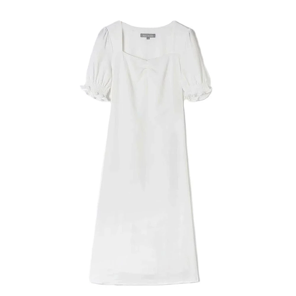 2021 Summer women elegance Square Collar temperament long Dresses Fashion White Vestidos Party Receive waist Slim Midi Dress
2021 Summer women elegance Square Collar temperament long Dresses Fashion White Vestidos Party Receive waist Slim Midi Dress