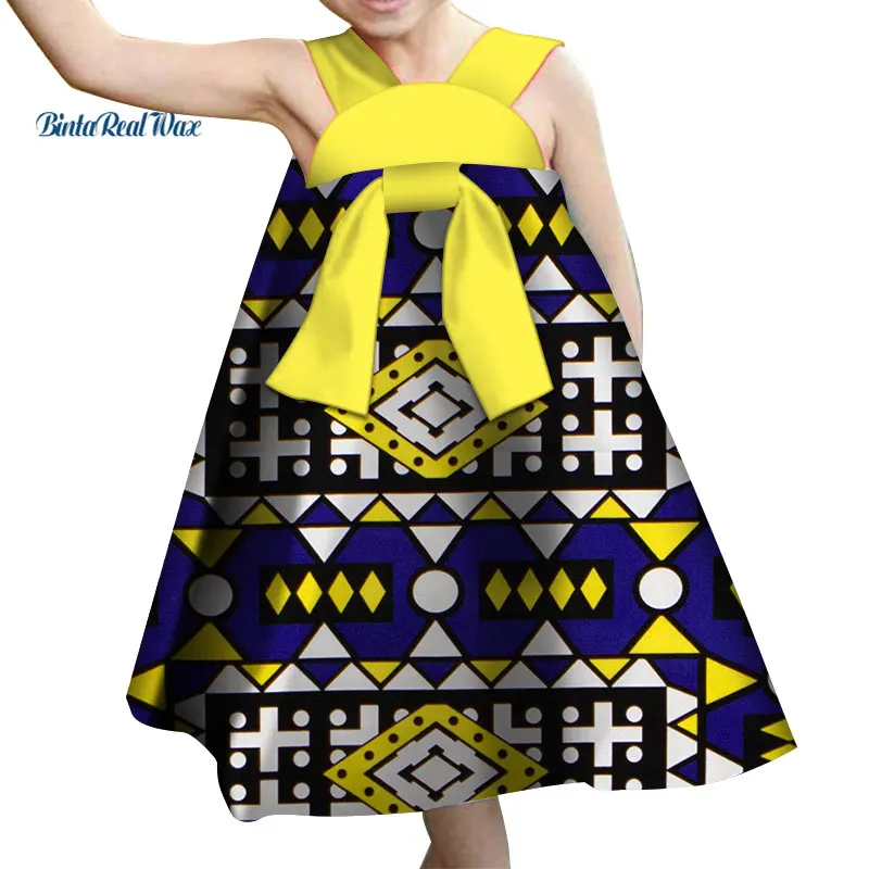Summer Lovely Bow Knot Cotton A-Line Dress Bazin Riche African Print Dresses for Kids Child African Style Clothing WYT168 
Summer Lovely Bow Knot Cotton A-Line Dress Bazin Riche African Print Dresses for Kids Child African Style Clothing WYT168