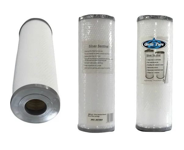 Silver Sentinel water filter 800 SQ.FT Purifies for Clear Water Remove Odors and Chemical Taste Patent spa filter
Silver Sentinel water filter 800 SQ.FT Purifies for Clear Water Remove Odors and Chemical Taste Patent spa filter