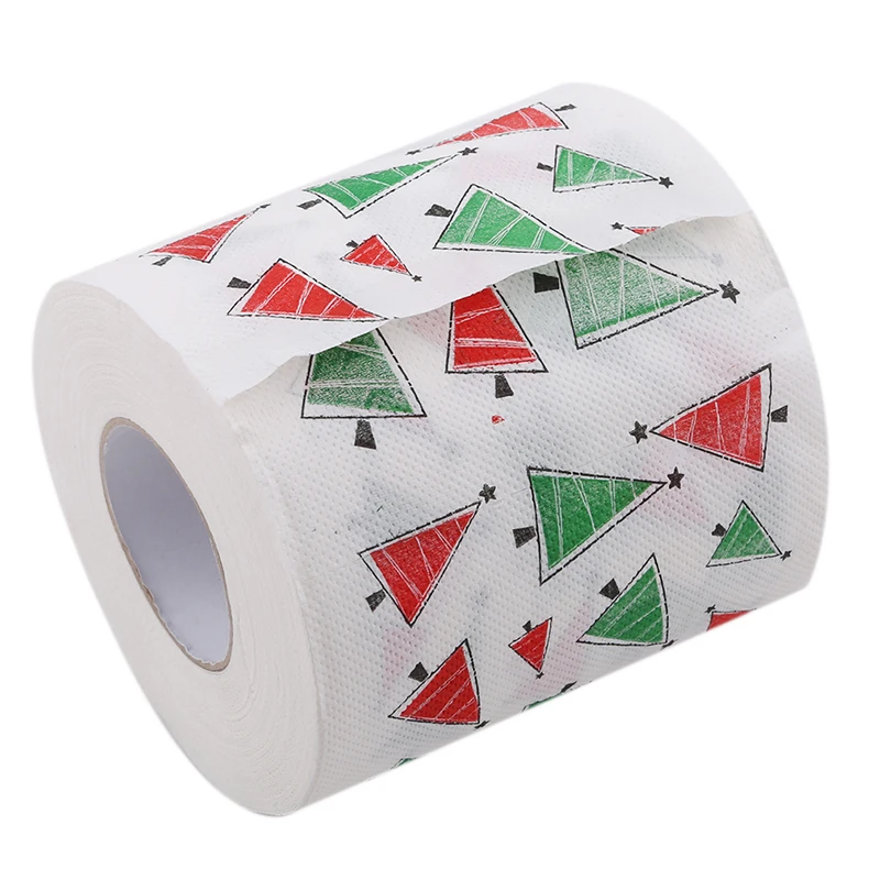 1Roll Toilet Paper Home Bath Living Room Toilet Paper Santa Merry Christmas Supplies Chirstmas Tree Patterns Tissue Xmas Decor
1Roll Toilet Paper Home Bath Living Room Toilet Paper Santa Merry Christmas Supplies Chirstmas Tree Patterns Tissue Xmas Decor