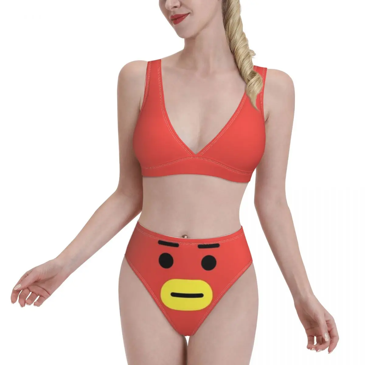 

Bikini Impostor Sus Sussy Amogus sexy 2021 Women Swimsuit high Waist separate Game Anime Kawaii Women bathing suit SwimSuit