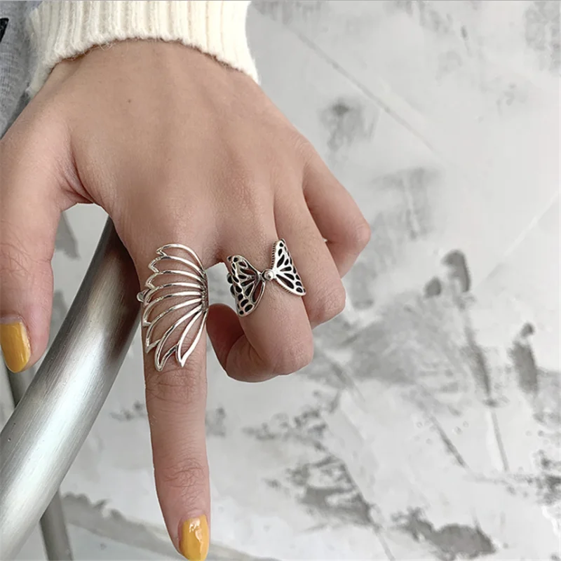Niche Design Cold Wind Retro Wings Butterfly Ring Female Tide Fashion Simple Holiday Gift Party Jewelry Wholesale
Niche Design Cold Wind Retro Wings Butterfly Ring Female Tide Fashion Simple Holiday Gift Party Jewelry Wholesale