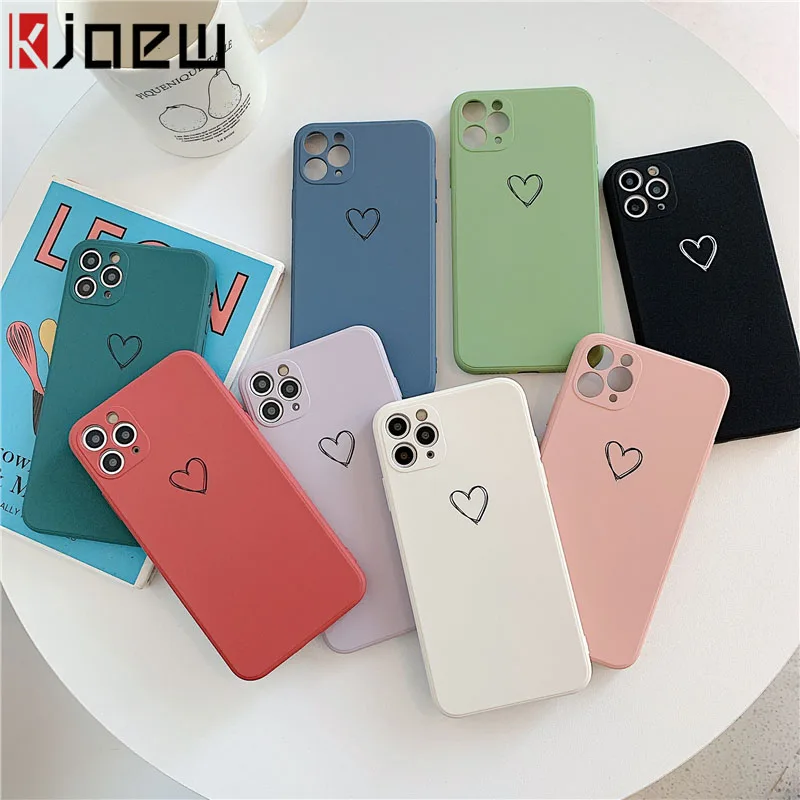 KJOEW Fashion Square Silicone Phone Case For iPhone 11 12Pro Max XS Max XR X 7 8 Plus SE 2020 11Pro Soild Color Love Heart Shell
KJOEW Fashion Square Silicone Phone Case For iPhone 11 12Pro Max XS Max XR X 7 8 Plus SE 2020 11Pro Soild Color Love Heart Shell