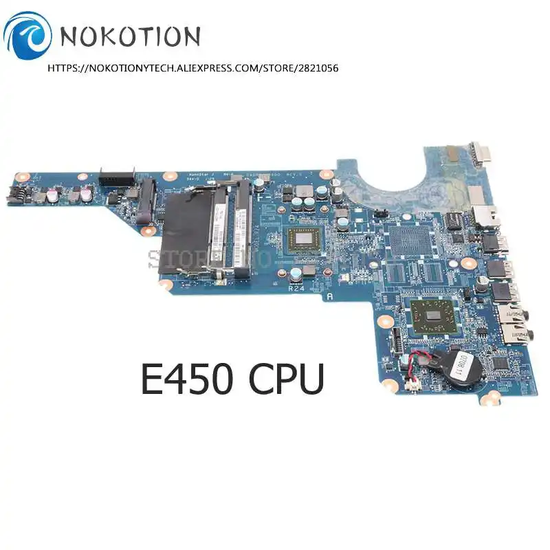NOKOTION материнская плата для ноутбука HP Pavilion G4-1000 G6 Материнская E450 Процессор DDR3