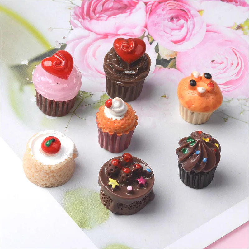 10Pcs/lot Artificial Fake Food Resin Cabochon 3D Miniature Cake Flatback Cabochons for Phone Decoration DIY Scrapbooking 
10Pcs/lot Artificial Fake Food Resin Cabochon 3D Miniature Cake Flatback Cabochons for Phone Decoration DIY Scrapbooking