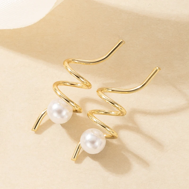 docona Punk Curved Metal Pearl Drop Earrings for Women Gold Irregular Geometric Earring Ladies Trendy Jewelry C 17556
docona Punk Curved Metal Pearl Drop Earrings for Women Gold Irregular Geometric Earring Ladies Trendy Jewelry C 17556