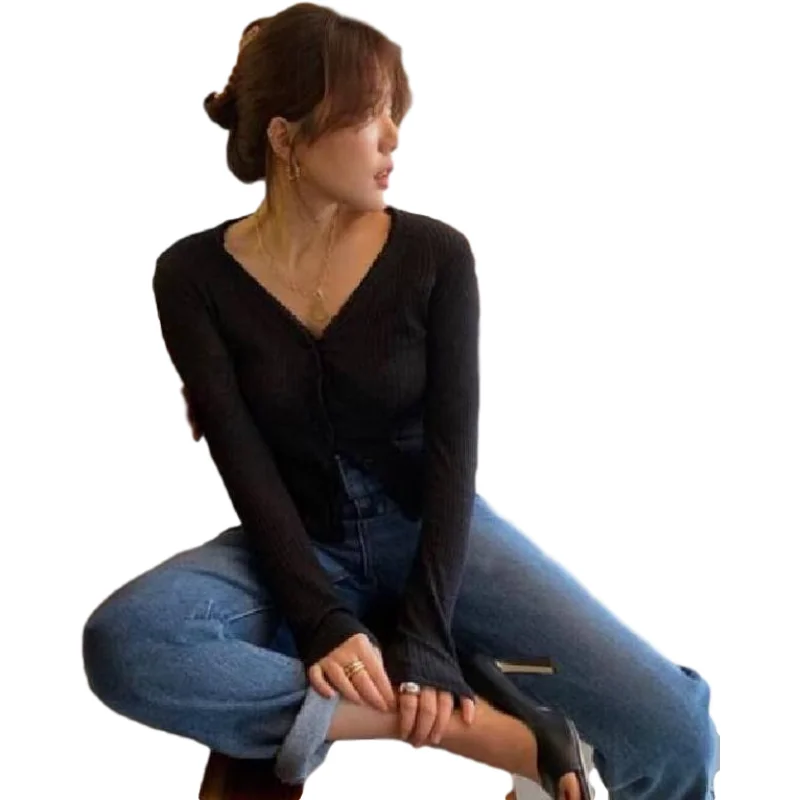 New Spring Top Sexy T Shirt Women Elasticity T-Shirt Korean Style Tee Woman Clothes Slim Tshirt Female Skinny Long Sleeve Tops
New Spring Top Sexy T Shirt Women Elasticity T-Shirt Korean Style Tee Woman Clothes Slim Tshirt Female Skinny Long Sleeve Tops