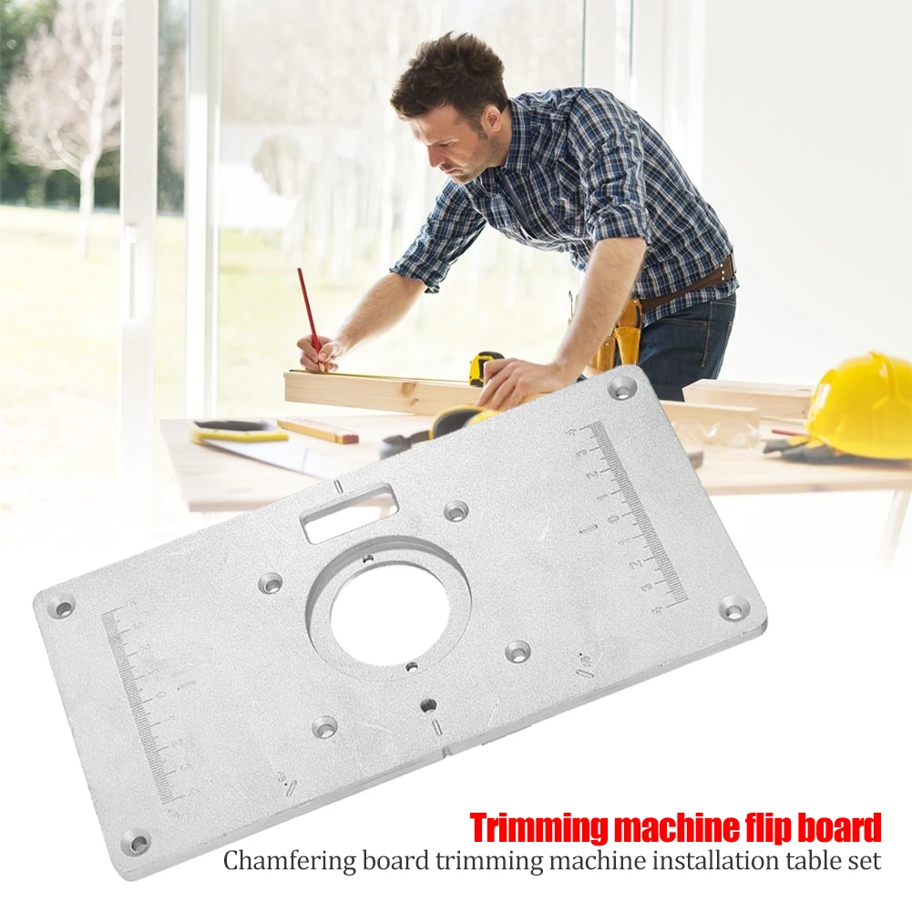 Aluminum Alloy Routers Table Insert Plate Woodworking Strong Toughness Wooden Portable Trimming Machine Flip Board
Aluminum Alloy Routers Table Insert Plate Woodworking Strong Toughness Wooden Portable Trimming Machine Flip Board