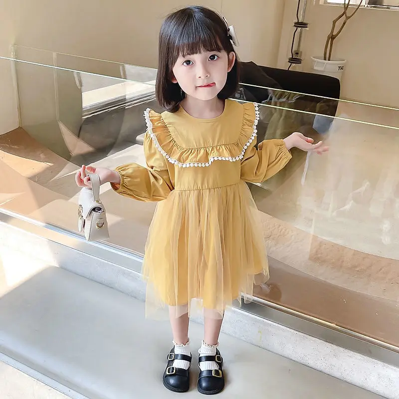 Spring Autumn 2022 Fashion Toddler Baby Girls Children Casual Dress Long Sleeve Ruffles Princess Dress Kids Kids 
Spring Autumn 2022 Fashion Toddler Baby Girls Children Casual Dress Long Sleeve Ruffles Princess Dress Kids Kids