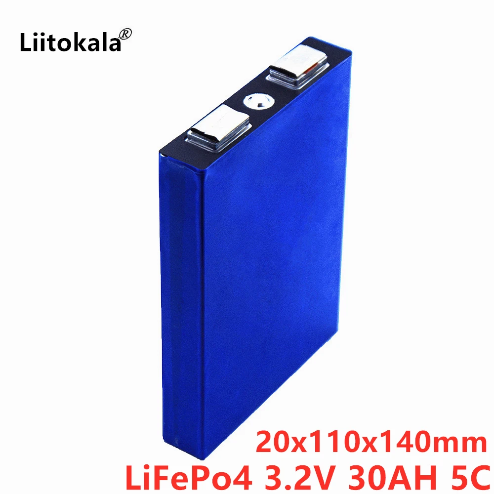LiitoKala LiFePo4 3.2V 30AH 5C battery lithium bateria for diy 12V lifepo4 e-bike e scooter wheel chair AGV car Golf carts
LiitoKala LiFePo4 3.2V 30AH 5C battery lithium bateria for diy 12V lifepo4 e-bike e scooter wheel chair AGV car Golf carts