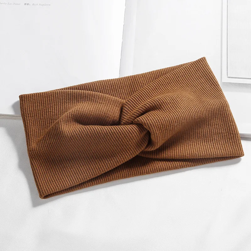 Women Headband Solid Color Wide Turban Twist Knitted Cotton Hairband Hair Accessories Twisted Knotted Headwrap
Women Headband Solid Color Wide Turban Twist Knitted Cotton Hairband Hair Accessories Twisted Knotted Headwrap