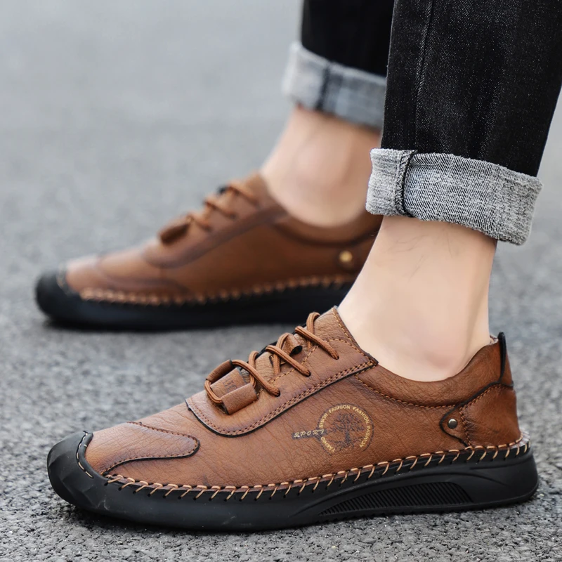 2021 Comfortable Casual Leather Shoes Men Leather Loafers Men Shoes Breathable Flats Shoes Hot Sale Mocassin Homme
2021 Comfortable Casual Leather Shoes Men Leather Loafers Men Shoes Breathable Flats Shoes Hot Sale Mocassin Homme
