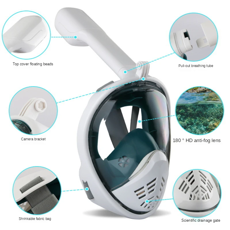 K-STAR Summer Hot Diving Mask Mask Arc Full Dry Silicone Snorkeling Suit Factory Spot Customized Supply
K-STAR Summer Hot Diving Mask Mask Arc Full Dry Silicone Snorkeling Suit Factory Spot Customized Supply
