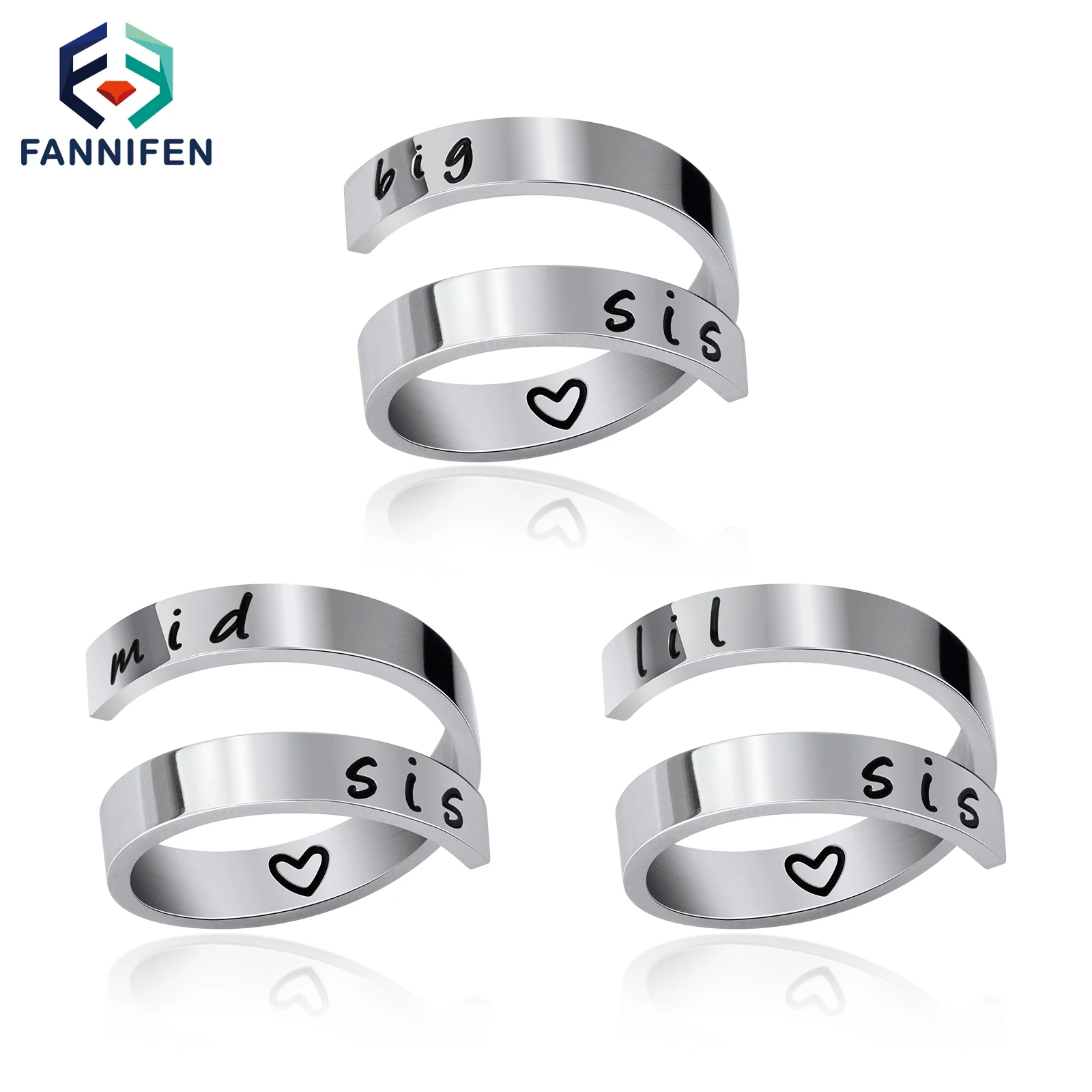 Jewelry 2021 Tend Stainless Steel Double Ring For Women Punk Style Accessories Sisters Eternal Love Fashion Personality Gift
Jewelry 2021 Tend Stainless Steel Double Ring For Women Punk Style Accessories Sisters Eternal Love Fashion Personality Gift