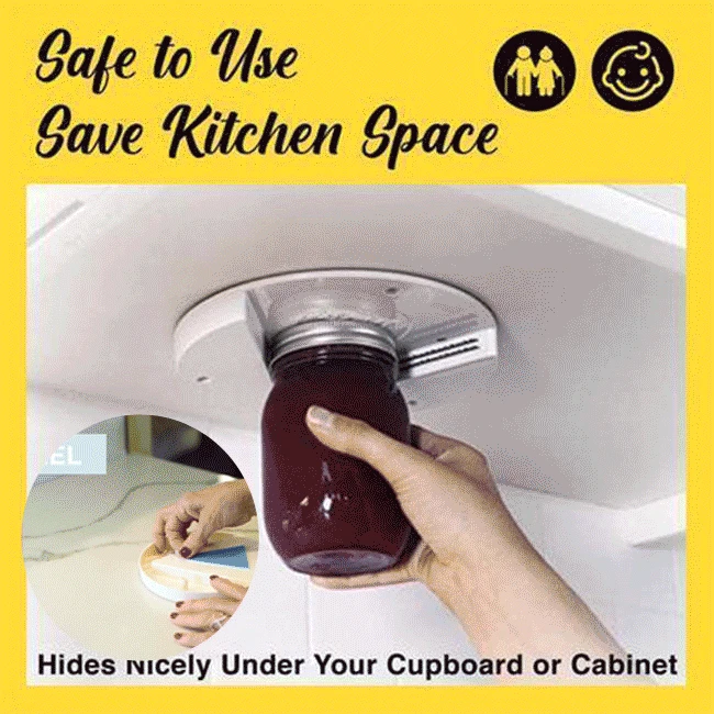 Creative Can Opener Under the Cabinet Self-adhesive Jar Opener Jar Bottle Opener Top Lid Remover Wet Grip Lid Cans Quick Opener
Creative Can Opener Under the Cabinet Self-adhesive Jar Opener Jar Bottle Opener Top Lid Remover Wet Grip Lid Cans Quick Opener