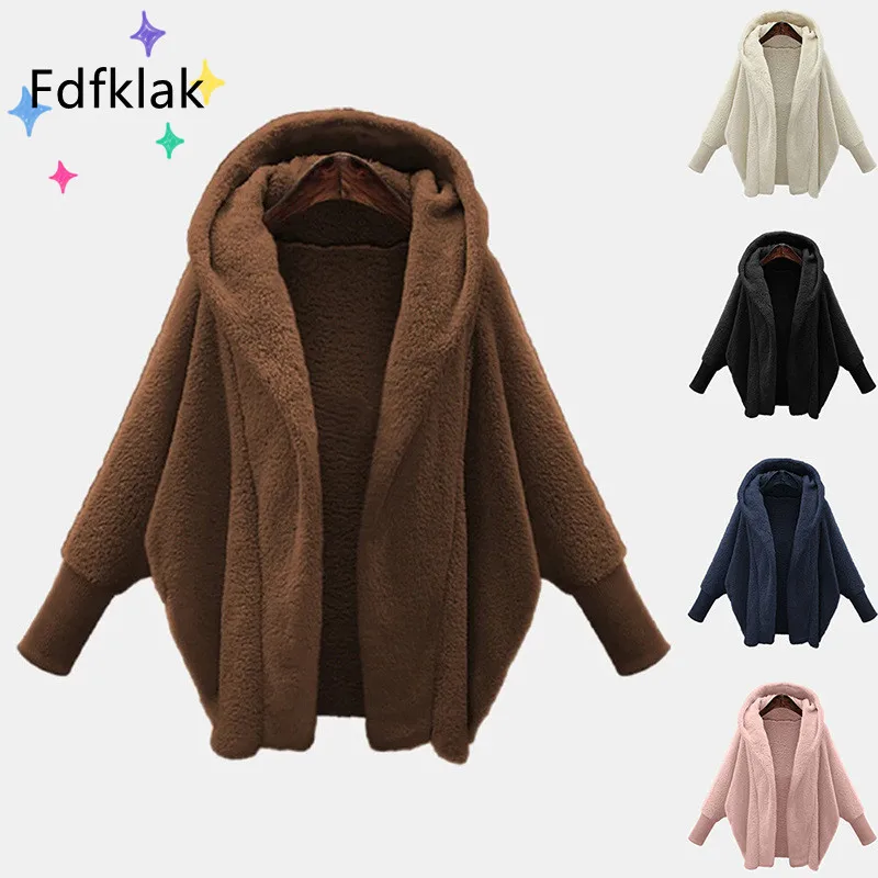 Новинка осенне-зимнее пальто Fdfklak с капюшоном и длинными рукавами летучая мышь Свободная Двусторонняя флисовая женская куртка средней длин...
Новинка осенне-зимнее пальто Fdfklak с капюшоном и длинными рукавами летучая мышь Свободная Двусторонняя флисовая женская куртка средней длин...