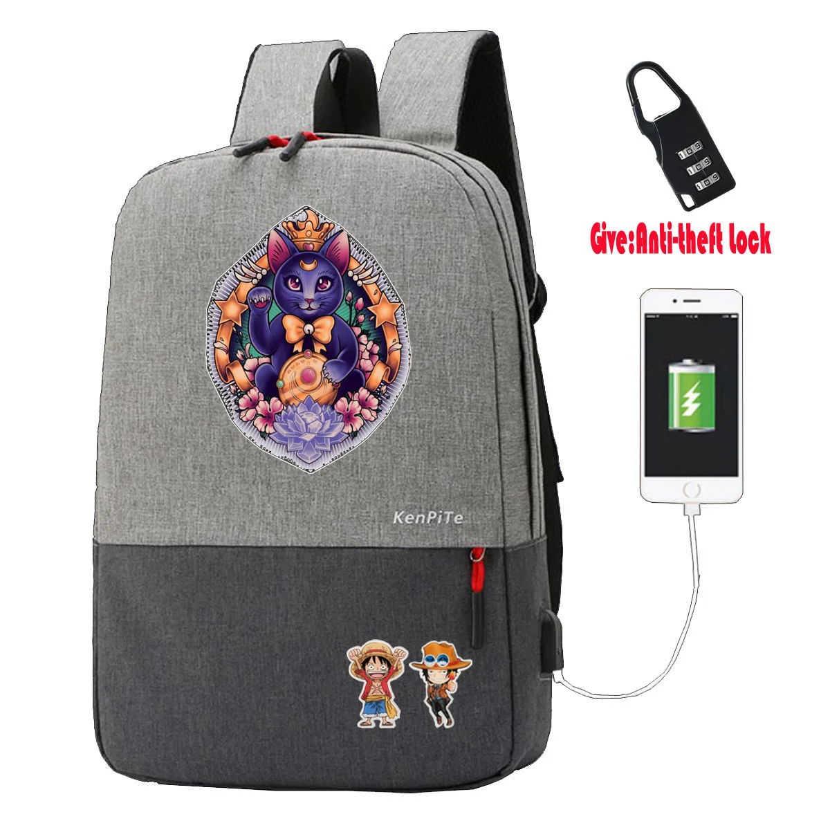 anime printing Backpack UNISEX Anti-theft Laptop bag USB Charging Knapsack student book Bags teenagers Travel backpack
anime printing Backpack UNISEX Anti-theft Laptop bag USB Charging Knapsack student book Bags teenagers Travel backpack