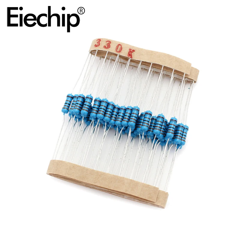 100pcs/lot 0.5W 1 ohm 1% Metal film resistor 1/2W resistance 330K Electronic resistors
100pcs/lot 0.5W 1 ohm 1% Metal film resistor 1/2W resistance 330K Electronic resistors