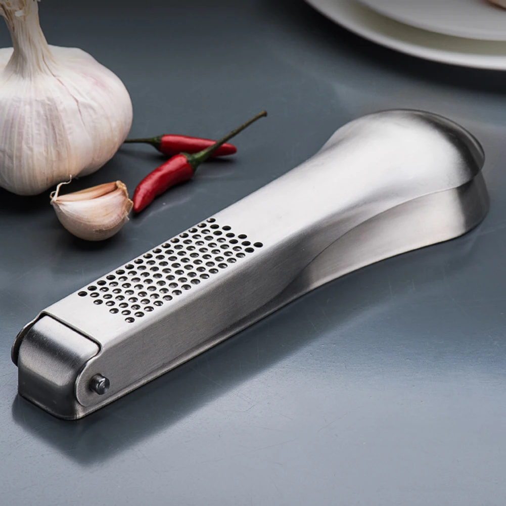 Stainless Steel Garlic Press Manual Garlic Mincer Chopping Garlic Tools Curve Fruit Vegetable Kitchen Tools Convenient Practical
Stainless Steel Garlic Press Manual Garlic Mincer Chopping Garlic Tools Curve Fruit Vegetable Kitchen Tools Convenient Practical