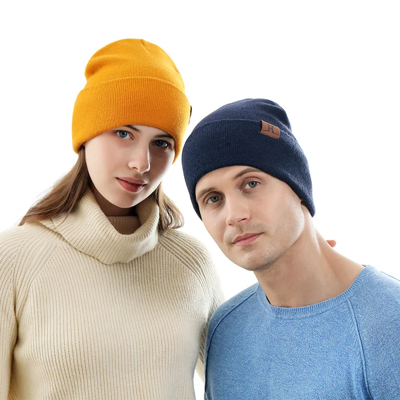 Witer Leather Label Solid Color Knitted Skullies Beanies Unisex Warm Cycling Ear Protection Woollen Hat Soft Pullover Cap Bonnet
Witer Leather Label Solid Color Knitted Skullies Beanies Unisex Warm Cycling Ear Protection Woollen Hat Soft Pullover Cap Bonnet
