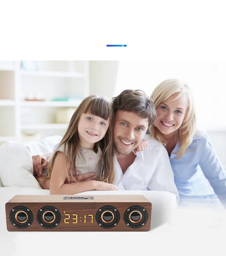 Bluetooth Speaker 4 Speakers TV Soundbar Woofer Sound Column Subwoofer With LED Clock display FM Radio Acoustic System Boom Box
Bluetooth Speaker 4 Speakers TV Soundbar Woofer Sound Column Subwoofer With LED Clock display FM Radio Acoustic System Boom Box