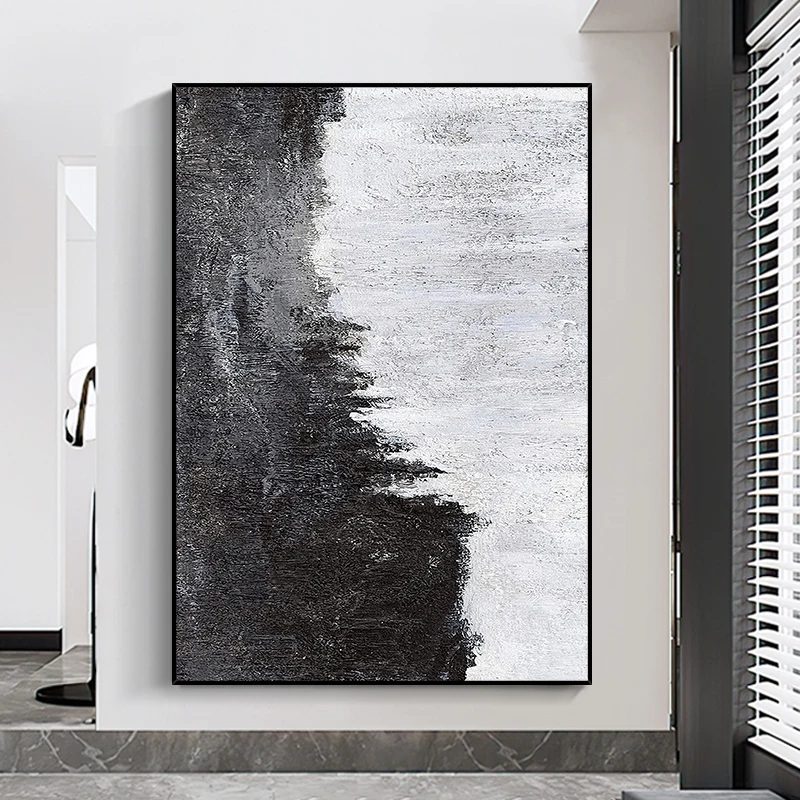 Hand-Painted Canvas Oil Painting 3D Abstract Black and White Living Room Bedroom Bathroom Home Wall Hang Art Decor No Framed
Hand-Painted Canvas Oil Painting 3D Abstract Black and White Living Room Bedroom Bathroom Home Wall Hang Art Decor No Framed
