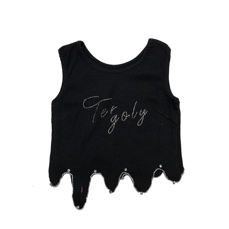 DIAMOND Sexy Knitted Top Tank Show Belly Women O Neck hole Sleeveless Vest T Shirt Summer Ladies Slim Strap Short Tops Femininas
DIAMOND Sexy Knitted Top Tank Show Belly Women O Neck hole Sleeveless Vest T Shirt Summer Ladies Slim Strap Short Tops Femininas