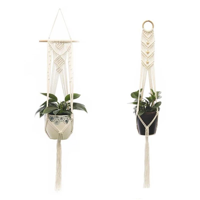 Vertical garden plant hanging rope macrame hanger flower net pot baskets wall handmade Cotton rope for home new year decoration
Vertical garden plant hanging rope macrame hanger flower net pot baskets wall handmade Cotton rope for home new year decoration