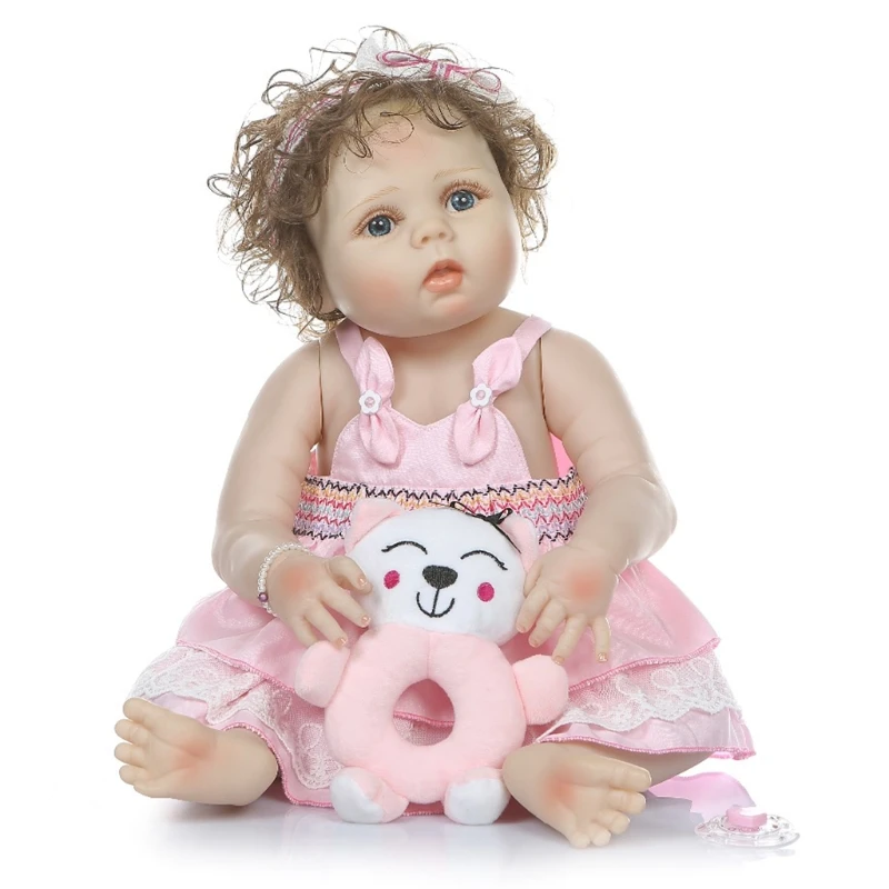 W3JF 22in Handmade Cuddle Doll Soft Toy Lifelike Reborn Baby Girl Ideal Party Gift
W3JF 22in Handmade Cuddle Doll Soft Toy Lifelike Reborn Baby Girl Ideal Party Gift