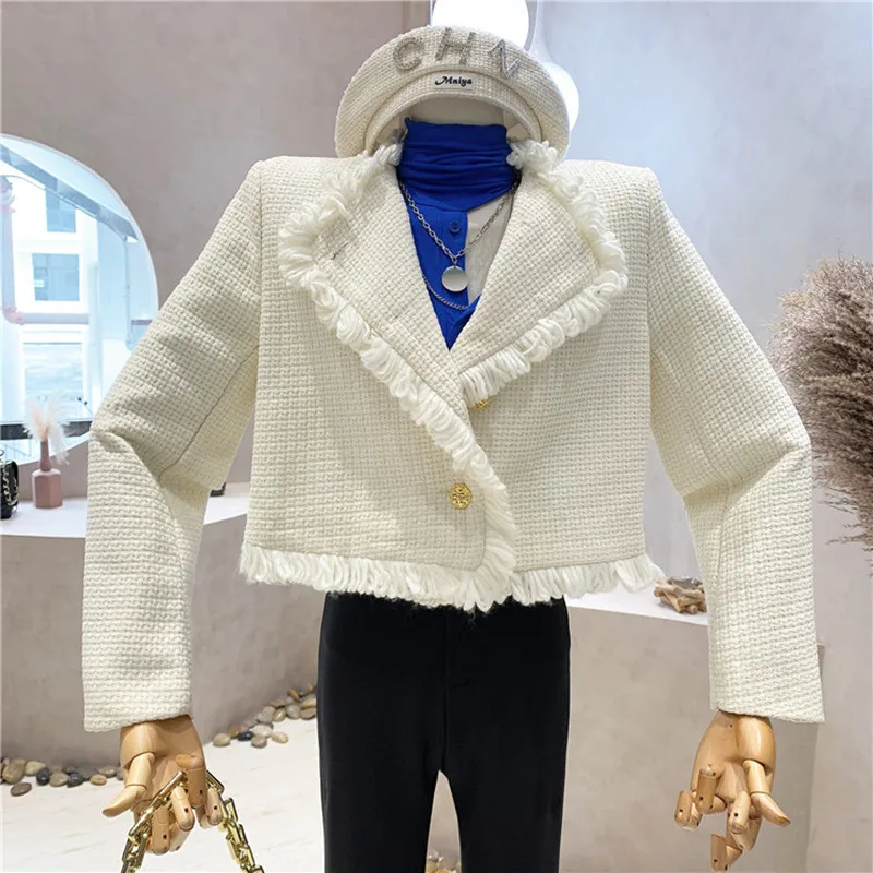 New Women's Clothing 2021 Autumn Winter Tweed short coat Temperament Long sleeve Jacket Top
New Women's Clothing 2021 Autumn Winter Tweed short coat Temperament Long sleeve Jacket Top
