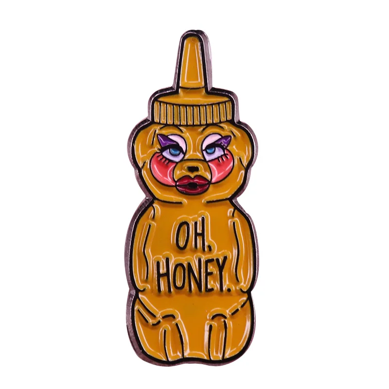 Trixie Mattel эмали штырь забавные мед значок медведь гей брошь рупаул перетащите