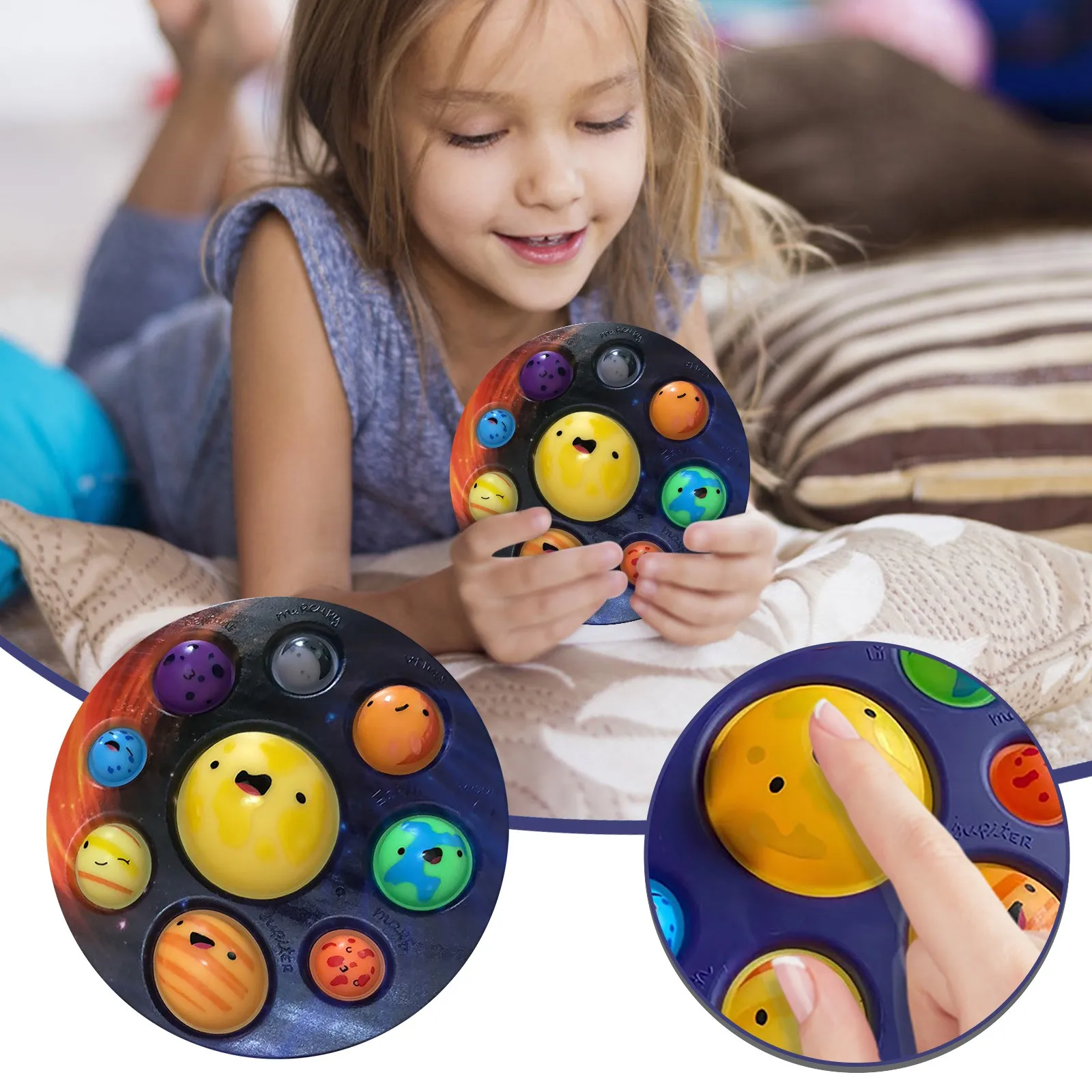 Fidget Spinner Rotatable Simple Dimple Fidget Toy Stress Relief Anti-Anxiety Autism Hand Toys for Kids Teen Adult Bubble ToyGift
Fidget Spinner Rotatable Simple Dimple Fidget Toy Stress Relief Anti-Anxiety Autism Hand Toys for Kids Teen Adult Bubble ToyGift