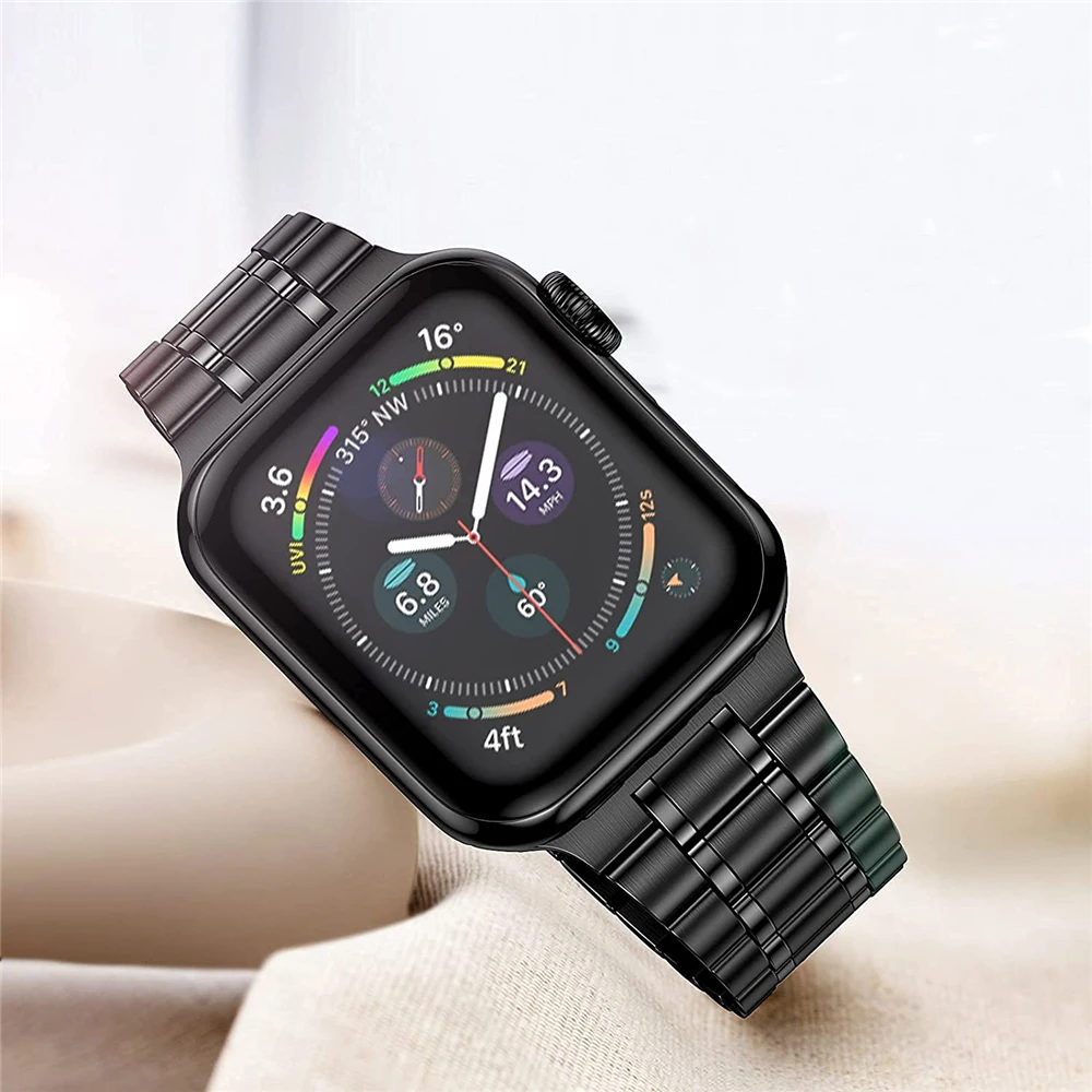 For apple watch band SE 6 5 4 44mm 40mm iwatch 3 42mm 38m strap Upgraded Version Stainless Steel bracelet for apple watch 6 belt 
For apple watch band SE 6 5 4 44mm 40mm iwatch 3 42mm 38m strap Upgraded Version Stainless Steel bracelet for apple watch 6 belt