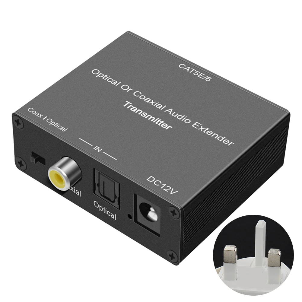 5.1 Channel Digital Audio Extender Portable Transmission Home Plug And Play Black Signal Amplifier Power Supply Coaxial Optical
5.1 Channel Digital Audio Extender Portable Transmission Home Plug And Play Black Signal Amplifier Power Supply Coaxial Optical