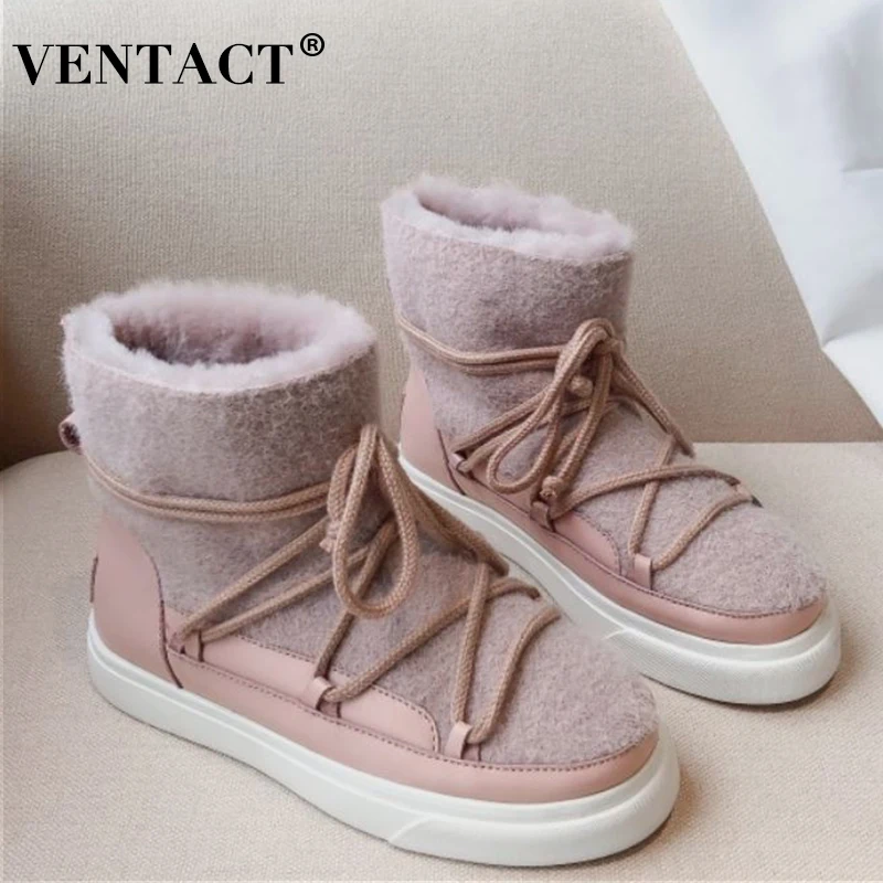 VENTACT Size 34-42 Snow Boots For Female Casual Lace Up Thick Winter Warm Shoes Daily Short Boot All-Match Footwear
VENTACT Size 34-42 Snow Boots For Female Casual Lace Up Thick Winter Warm Shoes Daily Short Boot All-Match Footwear